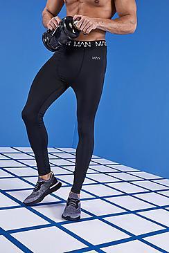 Boohoo Man Gym Elasticated Waistband Sport Leggings
