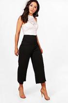 Boohoo Eliza Monochrome Lace Culotte Jumpsuit