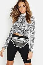 Boohoo Clear Zip Bum Bag