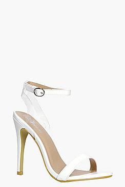 Boohoo Paige Skinny Strap 2 Part Heels