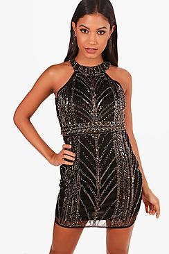 Boohoo Boutique Ella Embellished Bodycon Dress
