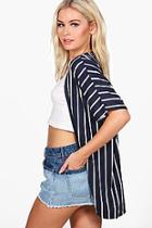Boohoo Alana Striped Kimono