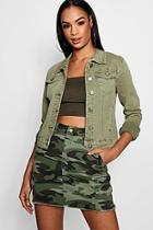 Boohoo Abigail Cotton Twill Jacket