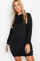 Boohoo Plus Hooded Oversized Sweat Dress