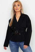 Boohoo Plus Button Detail Short Mac