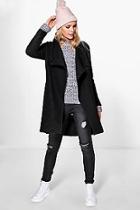 Boohoo Alisha Waterfall Chuck On Coat