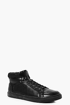 Boohoo Black High Top Trainers