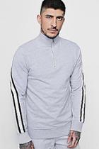 Boohoo Sports Stripe Funnel Neck Jersey Track Top Co-ord