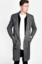 Boohoo 3/4 Smart Tailored Jacket Grey