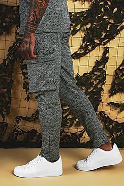 Boohoo Herringbone Jacquard Smart Cargo Jogger