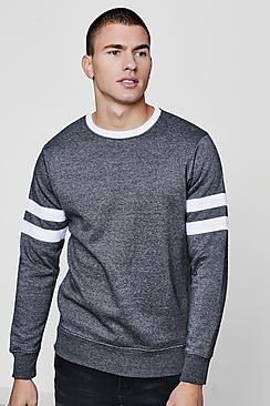 Boohoo Contrast Long Sleeve Sweatshirt