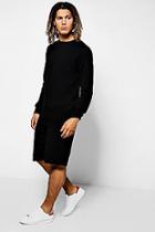 Boohoo Crew Neck Sweater & Short Set