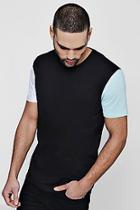 Boohoo Contrast Colour Block Short Sleeve T-shirt