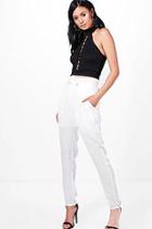 Boohoo Lola Straight Leg Trousers