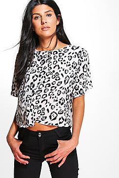 Boohoo Libby Leopard Print T-shirt