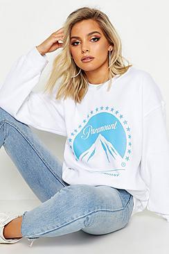 Boohoo Paramount Oversized Licence Sweat