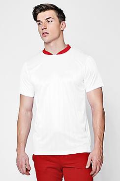 Boohoo Bomber Neck Man Football Shirt