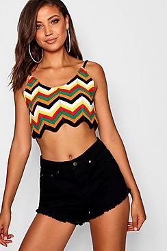 Boohoo Tall Fiona Fray Hem Denim Shorts