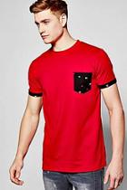 Boohoo Short Sleeve Pocket T Shirt With Print