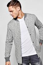 Boohoo Space Dye Bomber With Drawcord Hem