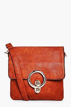 Boohoo Ella Circle Ring Cross Body Bag