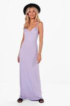 Boohoo Sophia Cross Strap Maxi Dress