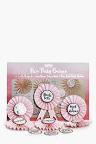 Boohoo Team Bride Rosette Badge Kit 6 Pack