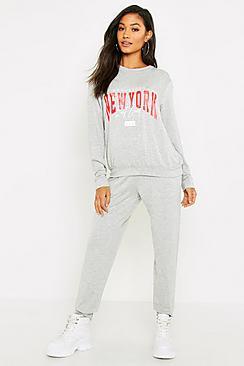 Boohoo New York Sweat & Jogger Set