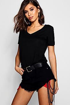 Boohoo Basic Supersoft V Neck T-shirt