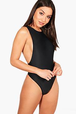 Boohoo Cannes Low Arm Swimsuit