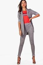Boohoo Tall Bella Check Tailored Trousers
