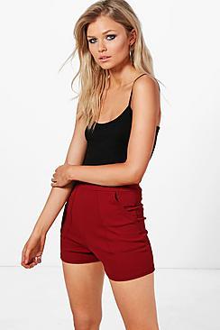 Boohoo Petite Rachel High Waisted Pocket Shorts