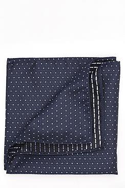 Boohoo Navy Polkadot Pocket Square