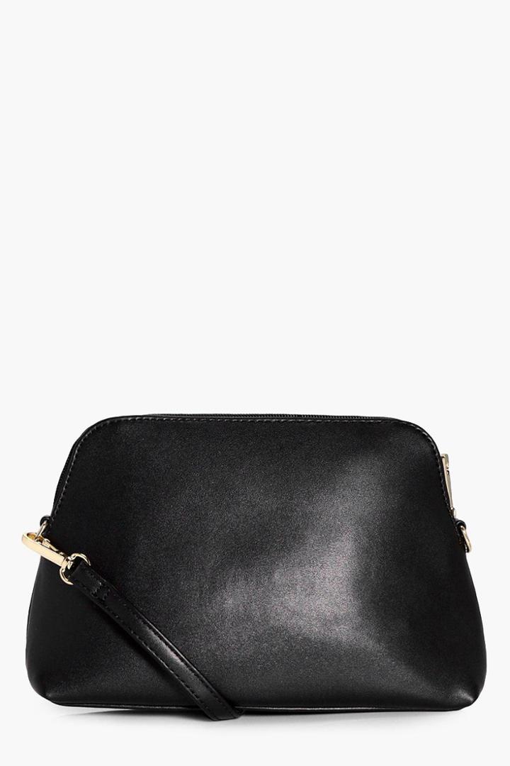 Boohoo Vanessa Ziparound Cross Body Black