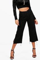 Boohoo Alena High Waist Split Seam Straight Leg Jeans