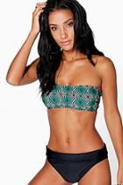 Boohoo Brazil Illusion Bandeau Bikini Top