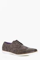 Boohoo Contrast Sole Brogue Grey