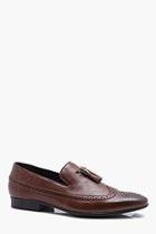 Boohoo Brogue Detail Tassel Loafer