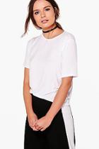 Boohoo Hazel Drawstring Basic T-shirt