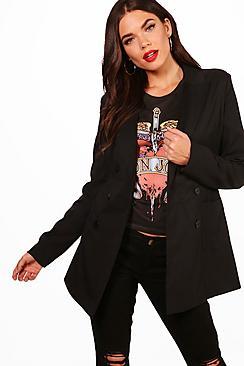 Boohoo Tall Alaina Double Breasted Blazer