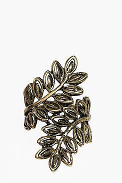 Boohoo Alice Leaf Detail Ring