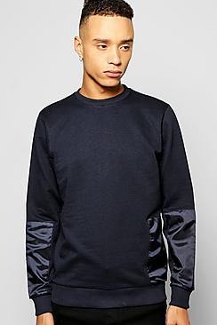 Boohoo Multi Patch Crew Neck Sweatshirt