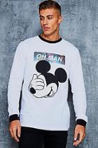 Boohoo Disney 'oh Man' Slogan Long Sleeve T-shirt