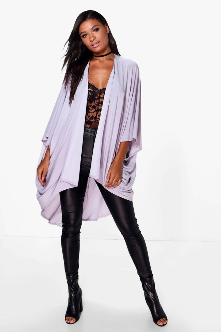 Boohoo Harriet Oversized Duster Mauve