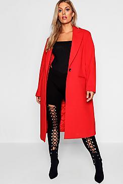 Boohoo Plus Longline Formal Coat