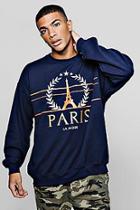 Boohoo Fashion Paris Slogan Sweater