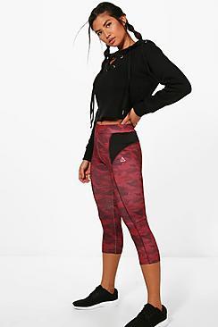 Boohoo Hollie Fit Camo Running Breathable Legging