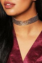 Boohoo Plus Gold Metallic Choker