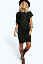 Boohoo Nancy Draped Mini Dress