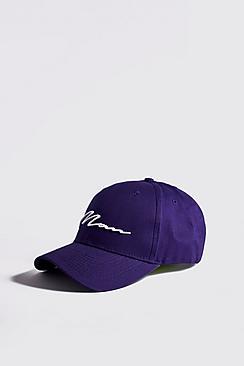 Boohoo 3d Man Script Embroidered Cap